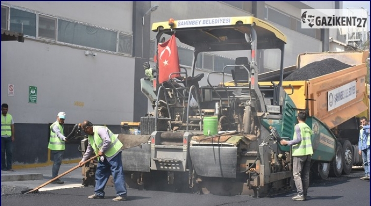 Mavikent'te asfalt &ccedil;alışması