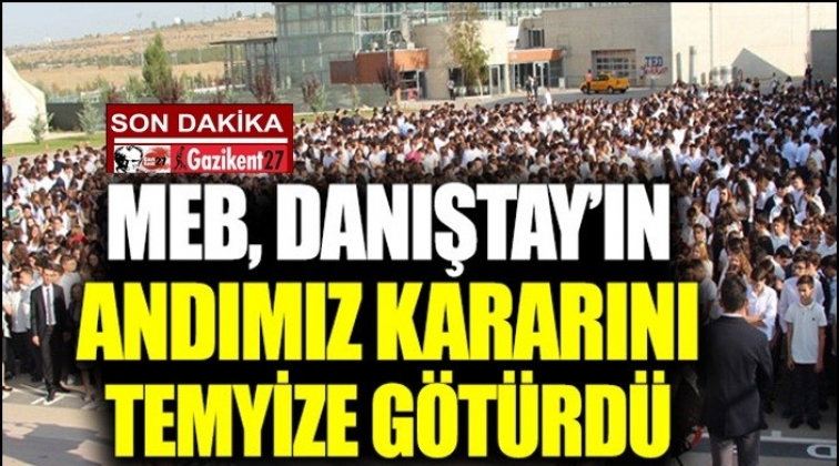 MEB Danıştay&rsquo;ın &lsquo;Andımız&rsquo; kararını temyiz etti