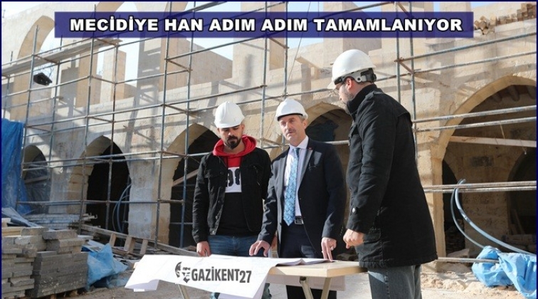 Mecidiye Han&rsquo;da restorasyon s&uuml;r&uuml;yor