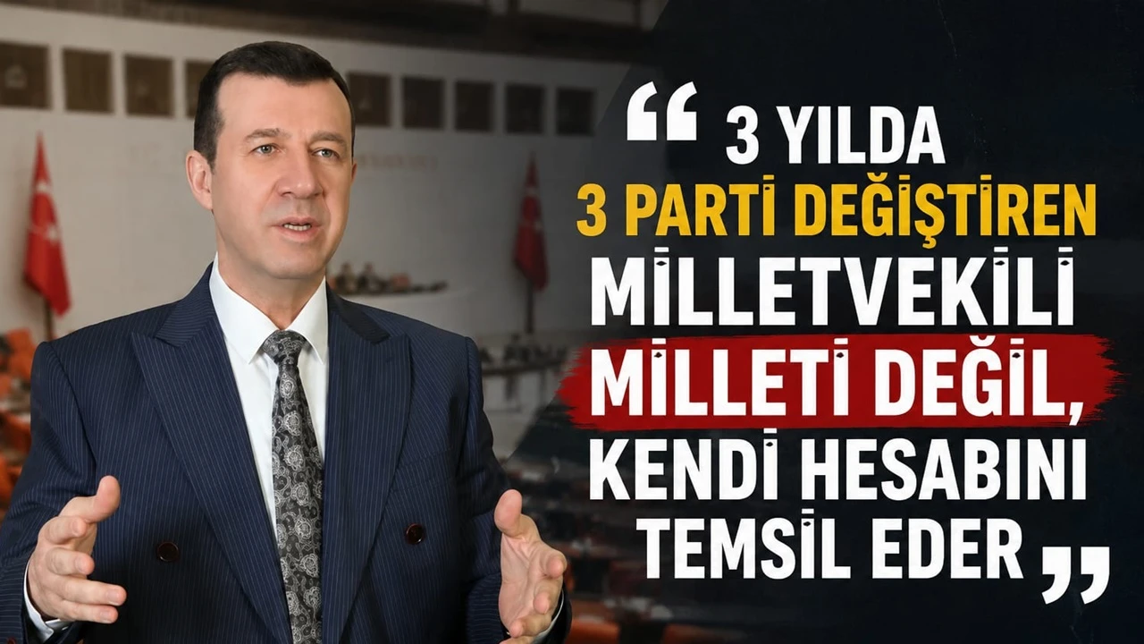 Mehmet Pamuk: 3 yılda 3 parti değiştiren vekil milleti değil kendi hesabını temsil eder 