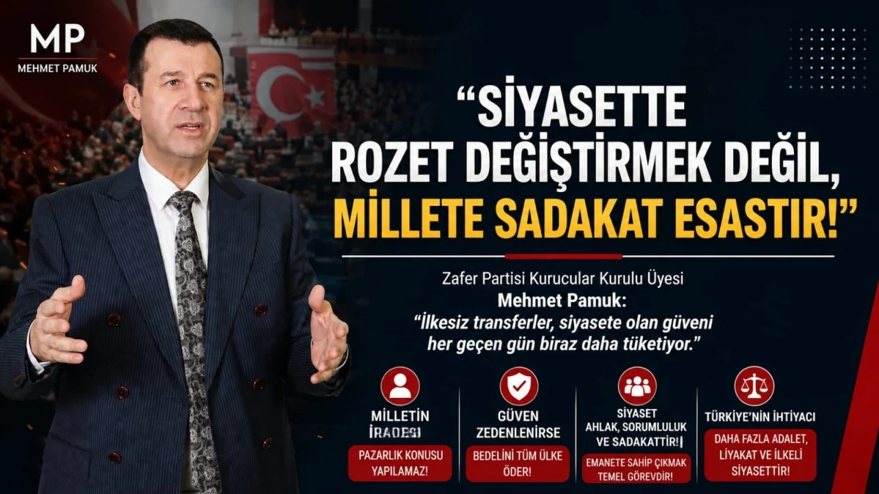 Mehmet Pamuk: İlkesiz transferler, siyasete olan g&uuml;veni her ge&ccedil;en g&uuml;n biraz daha t&uuml;ketiyor