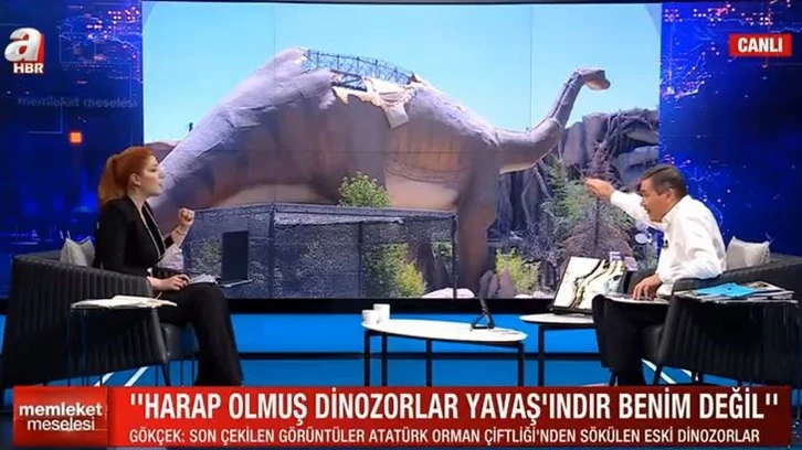 Melih Gökçek: Bu dinozorun gözleri ışıl ışıldı...