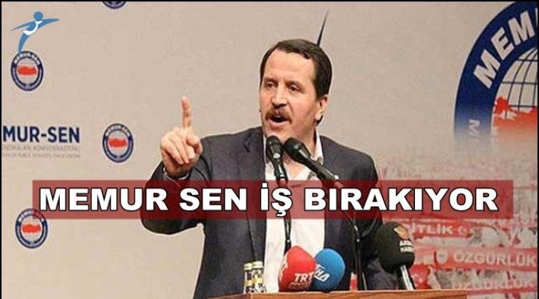 Memur-Sen bug&uuml;n iş bırakıyor