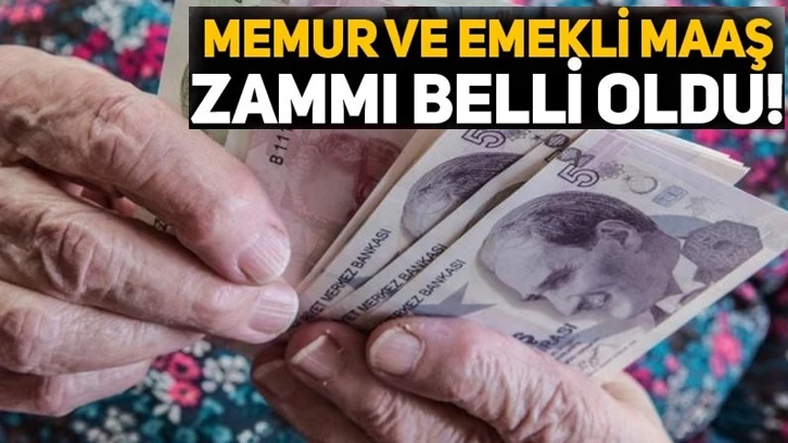 Memur ve emekli maaş zam oranı belli oldu