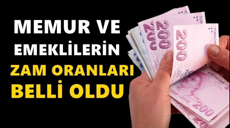 Memur ve emekli zamları belli oldu!