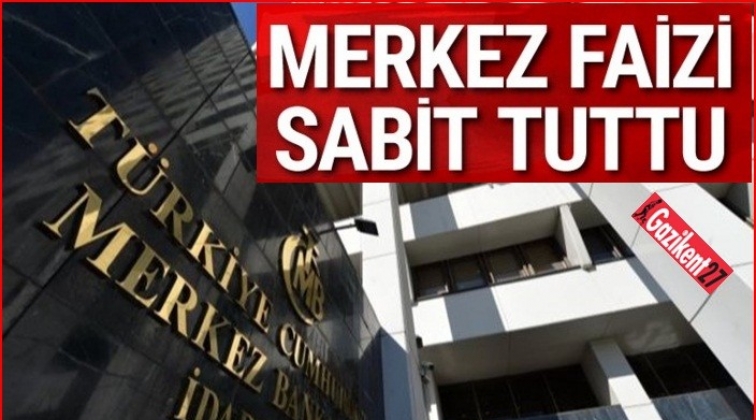 Merkez Bankası faiz kararını açıkladı