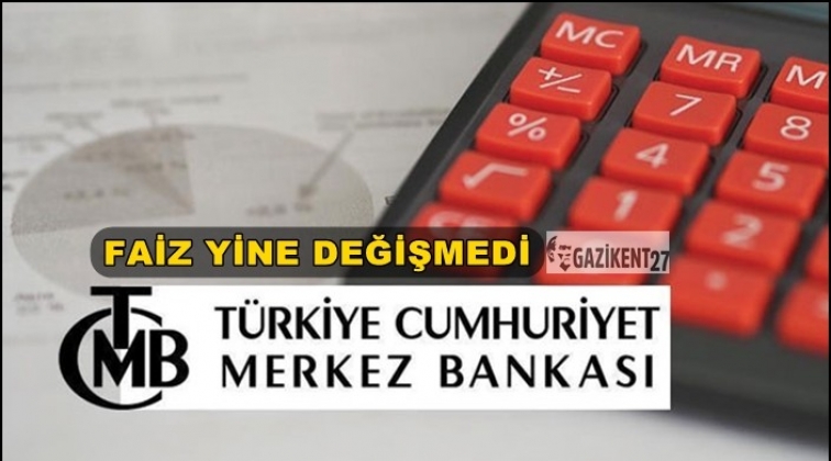 Merkez faizi 24'te sabit tuttu