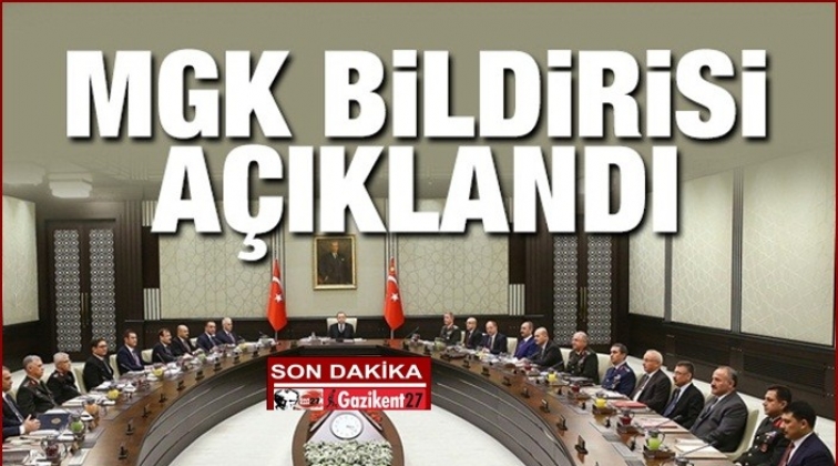 MGK: Menbi&ccedil; yol haritası uygulanmalı