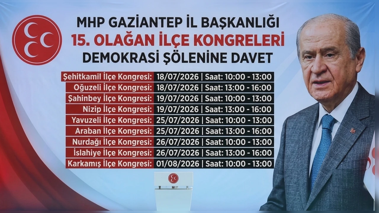 MHP'de 15. Olağan İl&ccedil;e Kongreleri başlıyor...