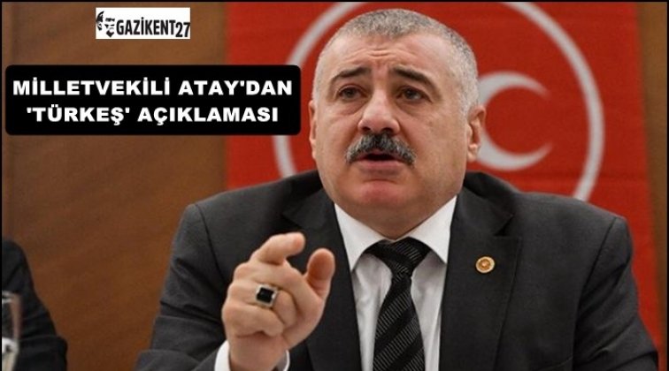 MHP'li Atay'dan 'T&uuml;rkeş' a&ccedil;ıklaması