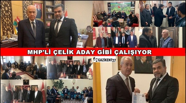 MHP'li Çelik aday gibi çalışıyor