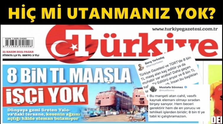 Millet açken, bu manşeti atmaya utanmadınız mı?