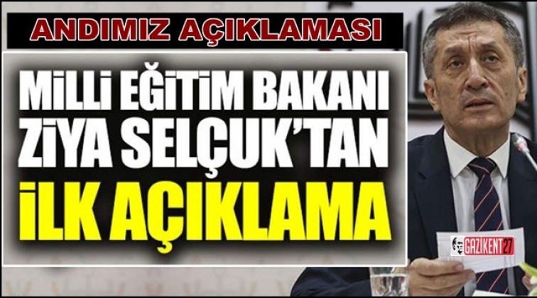 Milli Eğitim Bakanı Sel&ccedil;uk&rsquo;tan &lsquo;Andımız&rsquo; a&ccedil;ıklaması