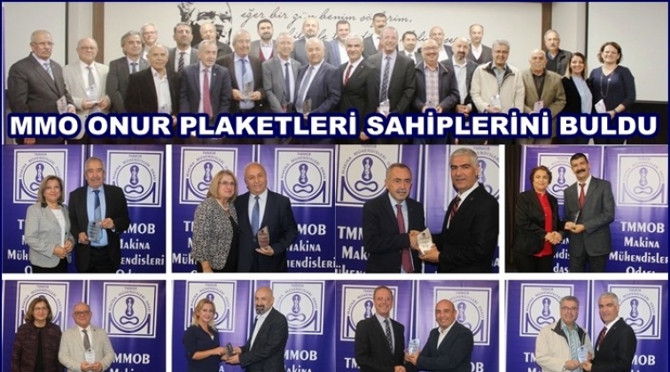 MMO Onur Plaketleri sahiplerini buldu