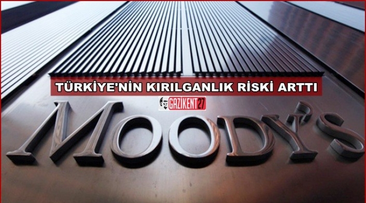 Moody's: Türkiye'nin kırılganlık riski arttı