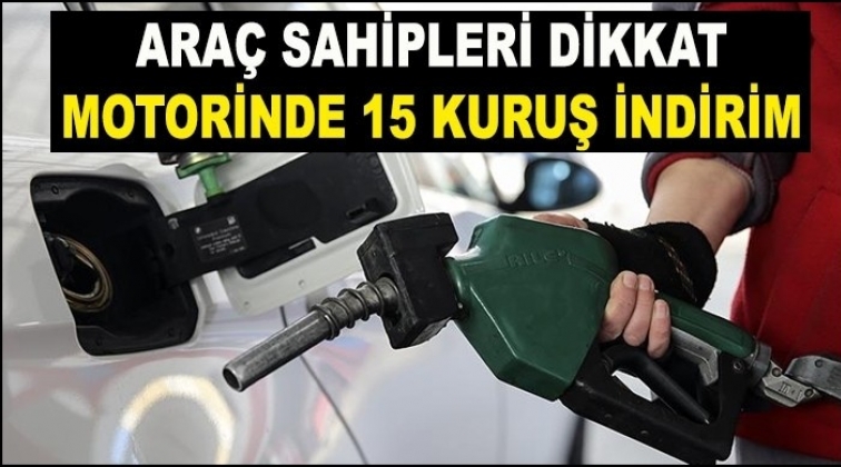 Motorine 15 kuruşluk indirim