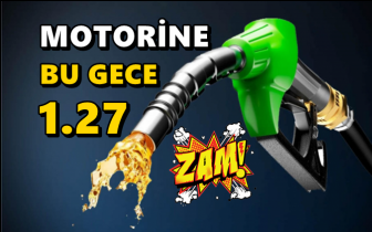 Motorine bu gece 1.27 TL zam geliyor!