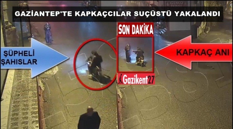 Motosikletli kapka&ccedil;cılar su&ccedil;&uuml;st&uuml; yakalandı