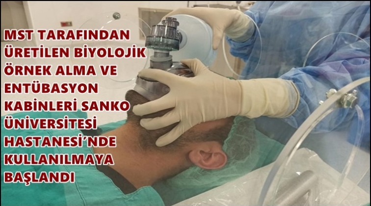 MST'nin Entübasyon kabinleri kullanımda