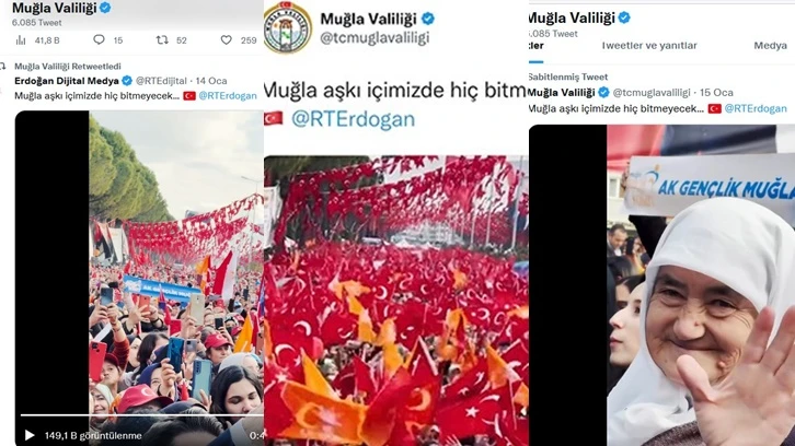 Muğla Valiliği AKP propagandasında ısrarcı...