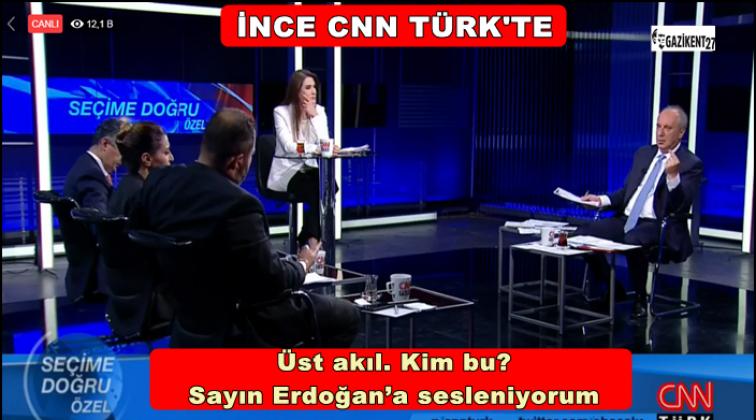 Muharrem İnce CNN T&Uuml;RK&rsquo;te canlı yayında!