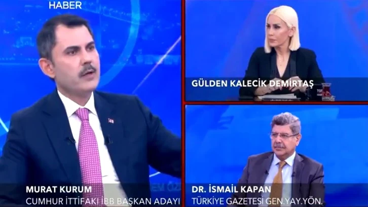 Murat Kurum’un katıldığı yayında çıkan ses gündem oldu!