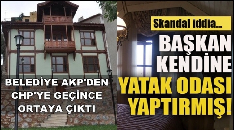 &lsquo;M&uuml;ze&rsquo; diye kendine yatak odası yaptırmış!