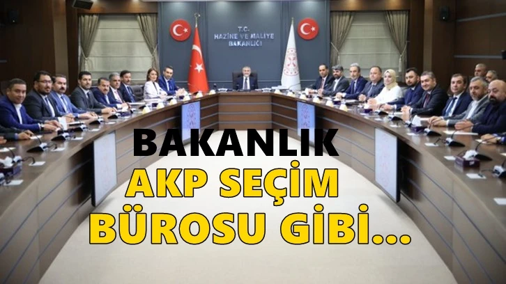 Nebati, Bakanlığı AKP'nin seçim ofisi gibi kullandı!