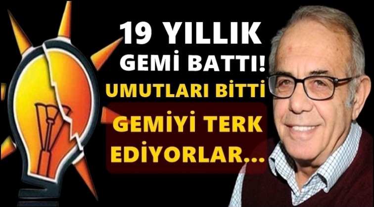 Necati Doğru: 19 yıllık gemi battı...