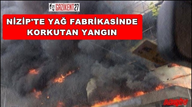 Nizip'te korkutan yangın