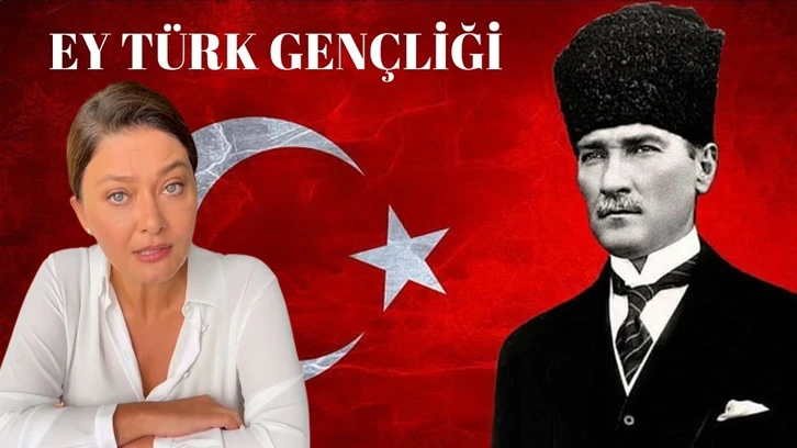 Nurgül Yeşilçay 'Gençliğe Hitabe'yi okudu...