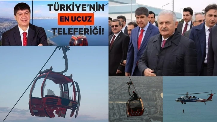 O teleferik 'Türkiye'nin en ucuz teleferiği' olarak tanıtılmış!