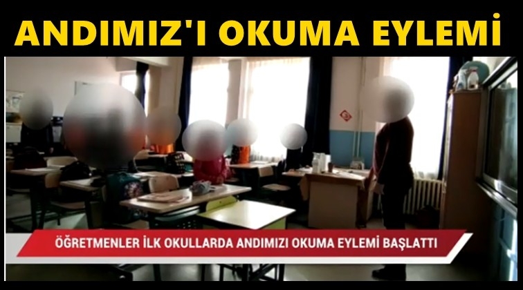 Öğretmenler Andımız’ı okuma eylemi başlattı!