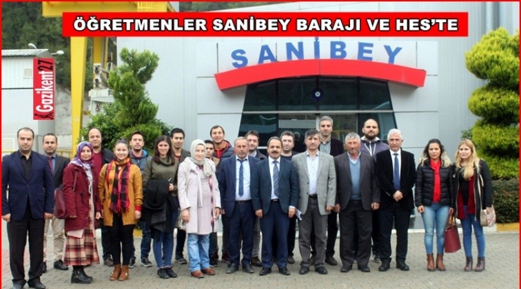 &Ouml;ğretmenlerden Sanibey Barajı'na inceleme gezisi