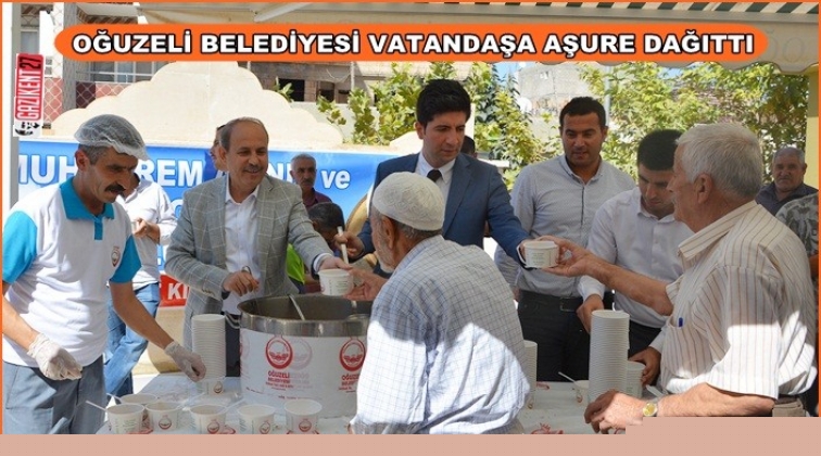 Oğuzeli Belediyesi aşure dağıttı