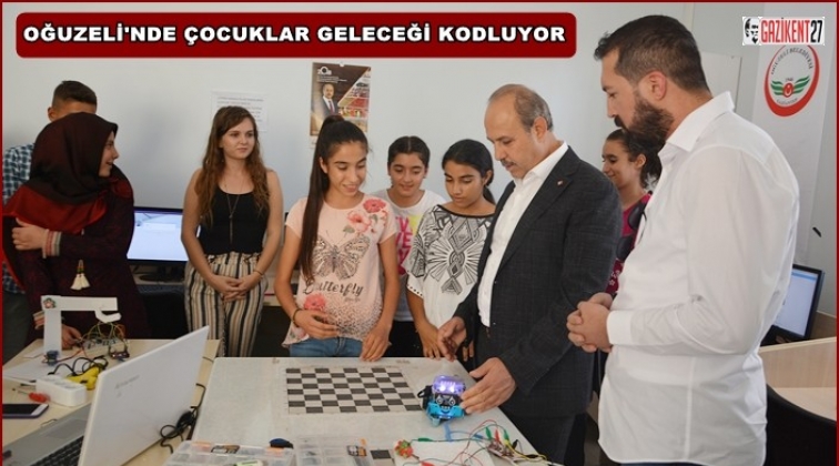 Oğuzeli Belediyesi'nden robotik kodlama eğitimi