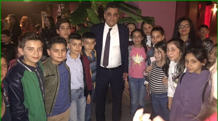 Oğuzelili &ouml;ğrenciler 'Antep Fıstığı' filmini izledi