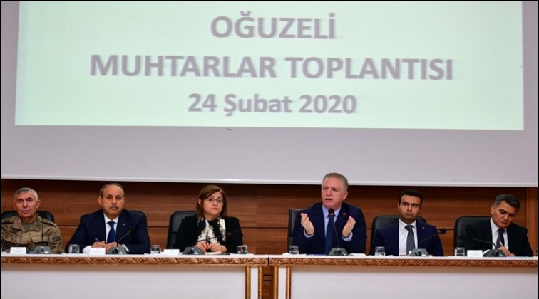 Oğuzeli'nde muhtarlar toplantısı