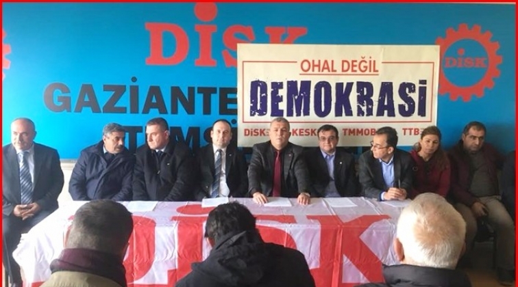 OHAL değil, demokrasi ve adalet istiyoruz!