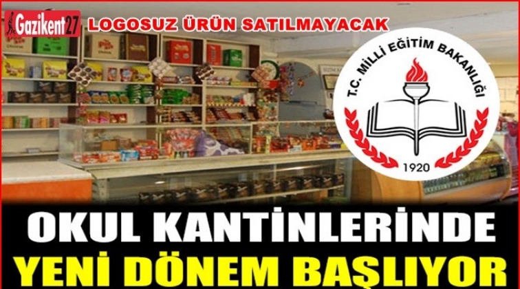 Okul kantinlerinde logosuz &uuml;r&uuml;n satılmayacak!