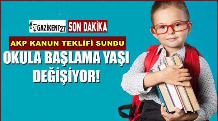 Okula başlama yaşı değişiyor