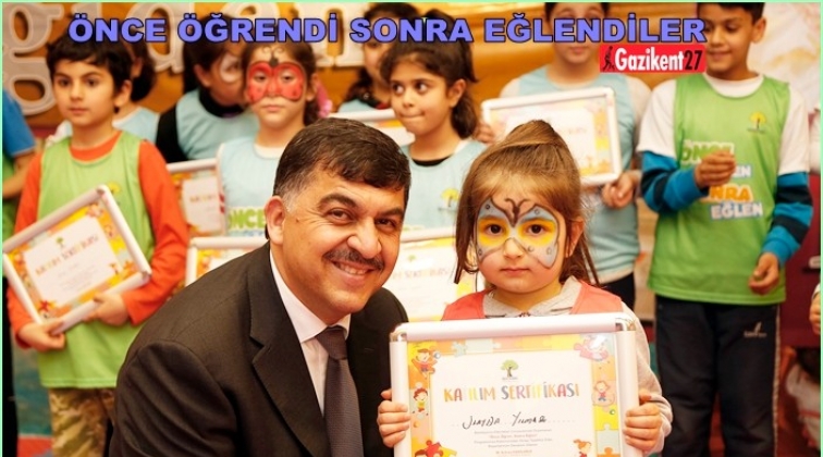 'Önce Öğren Sonra Eğlen' projesinde sertifika heyecanı