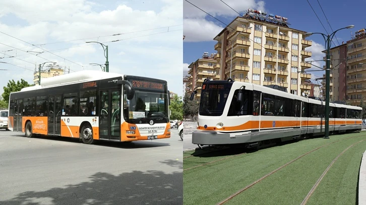 Otobüs ve tramvaylar bayramda ücretsiz