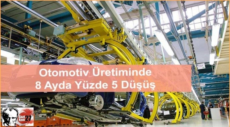 Otomotiv üretiminde yüzde 5 düşüş