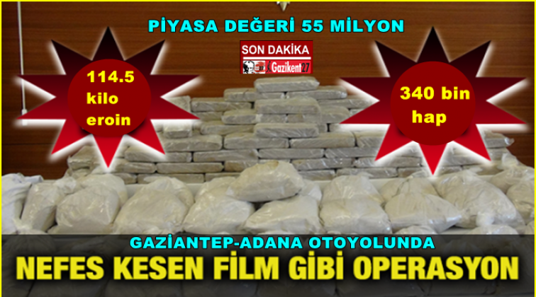 Otoyolda uyuşturucu operasyonu: Tam 55 milyonluk...