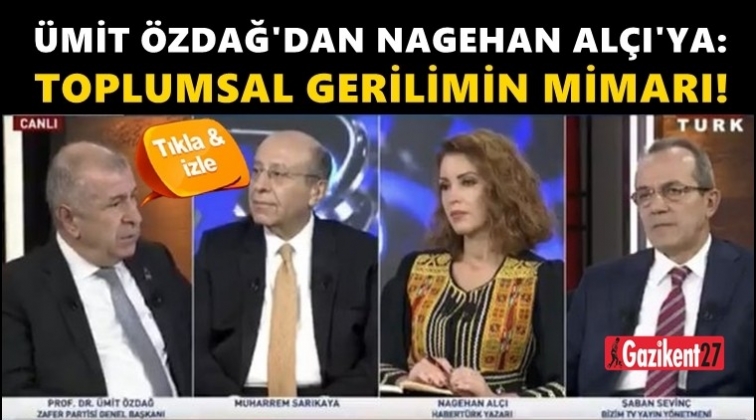 Özdağ'dan Alçı'ya: Toplumsal gerilimin mimarı!