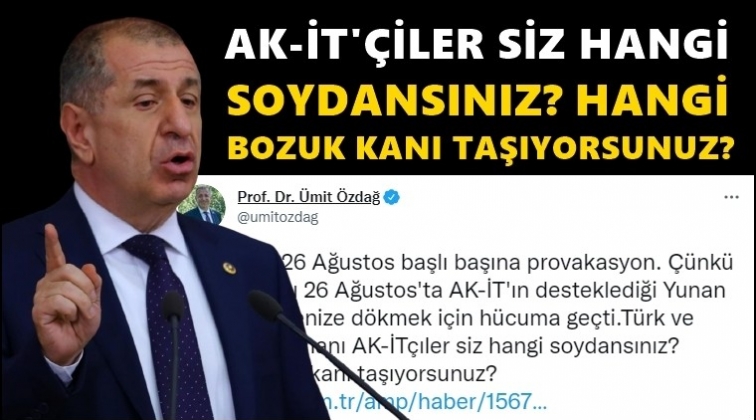 Özdağ'dan kendisini hedef alan Akit'e sert cevap!