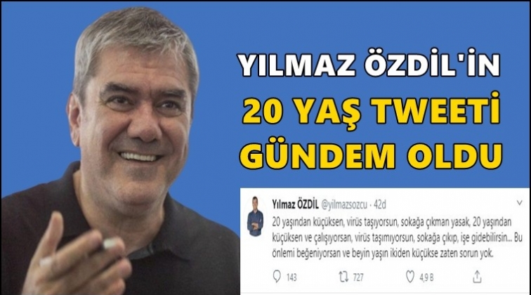 Özdil’in 20 yaş tweeti gündem oldu