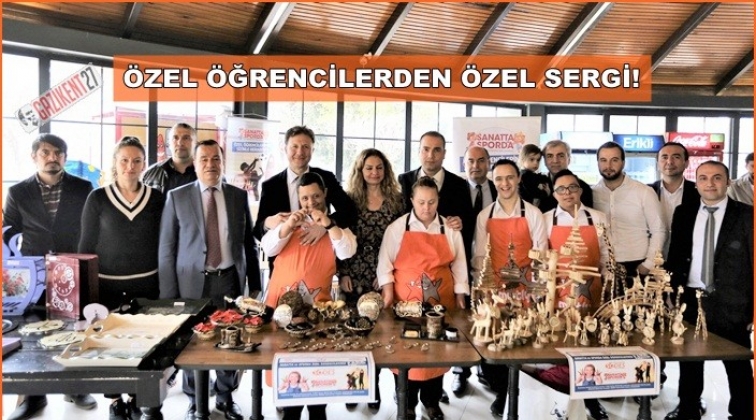 Özel eğitim öğrencilerinden özel sergi