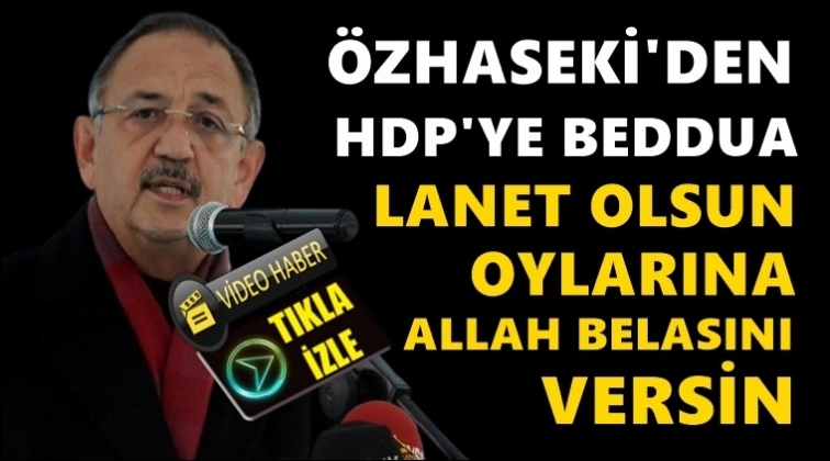 Özhaseki'den HDP'ye: Lanet olsun oylarına